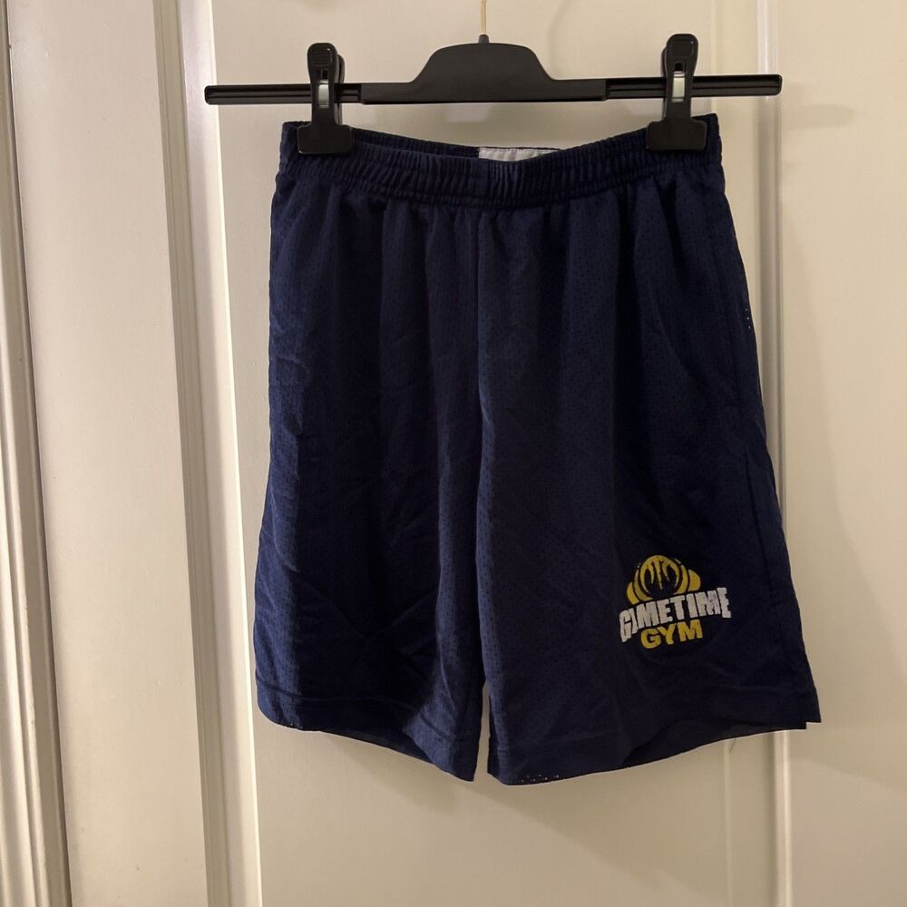 Sport Tek Youth Boys Navy Blue Athletic Sport Shorts Size L